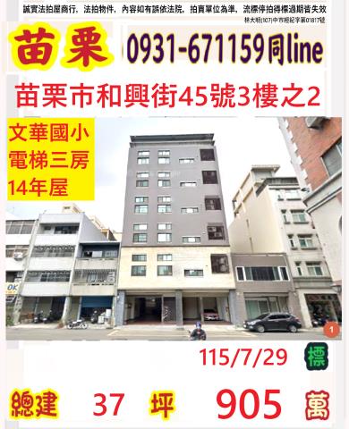 苗栗苗栗市拍賣華廈-0